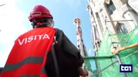 La Sagrada Familia di Barcellona, nel cantiere della torre del Gesù della chiesa-capolavoro di Gaudì