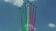 Tutti con gli occhi al cielo agli Internazionali di tennis per le frecce tricolori