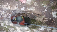 Speleologo incastrato a 120 metri di profondità in una grotta nel Cuneese