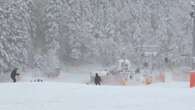 La neve arriva anche sull'Abetone, impianti sciistici pronti 