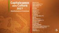 Capitale italiana della Cultura 2027, 17 le città candidate