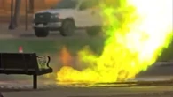 Texas: fiamme da un tombino alla Tech University di Lubbock