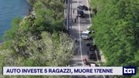 Auto investe cinque ragazzi , morta una 17enne