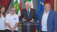Mattarella saluta al Quirinale i giovani della Carovana europea Back Home