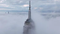 New York scompare nella nebbia, lo spettacolo visto dal drone