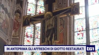 In anteprima gli affreschi di Giotto restaurati