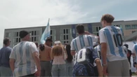 I tifosi accolgono la squadra argentina a Kansas City 