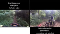 Viral Pemotor Trabasan di Hutan Angker, Malah Tersesat dan Panik Tak Tahu Arah Pulang