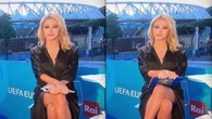 Viral Presenter Italia Bantah Tuduhan Tak Pakai Celana Dalam saat Jadi Host Euro 2020