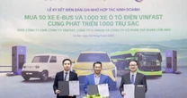 1 công ty hợp tác cùng lúc với 3 doanh nghiệp trong hệ sinh thái của tỷ phú Phạm Nhật Vượng: Mua 50 xe e-bus, 1.000 ô tô điện và phát triển 1.000 trụ sạc