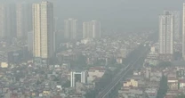 Hà Nội mù mịt sương từ sáng sớm, ô nhiễm không khí thứ 2 thế giới