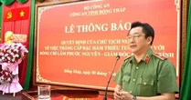 Giám đốc Công an Đồng Tháp được thăng hàm lên Thiếu tướng