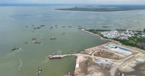 Toàn cảnh siêu dự án lấn biển Cần Giờ sau gần nửa năm khởi công