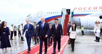 Chủ tịch Duma Quốc gia Nga đến Hà Nội, bắt đầu thăm chính thức Việt Nam