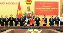 Chủ tịch Quốc hội chủ trì lễ công bố các quyết định về công tác cán bộ