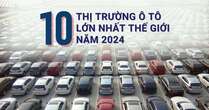 10 thị trường ô tô lớn nhất thế giới năm 2024: Trung Quốc đứng ngôi đầu 16 năm liên tiếp, doanh số gấp đôi Mỹ