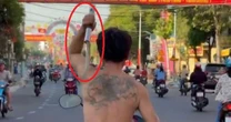 Tin mới nhất vụ người đàn ông chạy xe máy múa rựa trên đường gây náo loạn