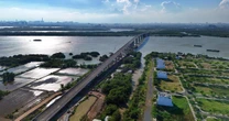 Diện mạo mới cầu lớn nhất Vành đai 3 sau hơn 2 năm thi công