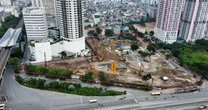 Cận cảnh khu 'đất vàng' 3 mặt tiền ở Hà Nội được đổi chủ sau nhiều năm bỏ hoang