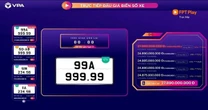 Công ty Đấu giá Hợp danh Việt Nam VPA thông báo: Biển ô tô 'ngũ quý' 99A-999.99 trúng đấu giá gần 28 tỷ