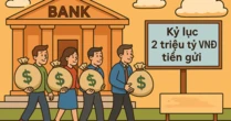 Chưa từng có: Hai ngân hàng Việt cùng cán mốc 2 triệu tỷ đồng tiền gửi