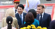 Chủ tịch nước Lương Cường chủ trì lễ đón Tổng thống Pháp Emmanuel Macron