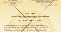 Cảnh báo văn bản giả mạo Bộ Tài chính, Ủy ban Chứng khoán Nhà nước để lừa đảo