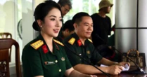 Vẻ đẹp nữ Thượng úy đảm nhận giọng miền Nam tại Đại lễ A80