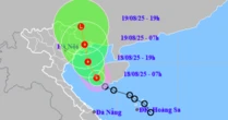 Áp thấp nhiệt đới vào Vịnh Bắc Bộ, chiều nay ven biển Quảng Ninh - Hải Phòng có gió giật cấp 8