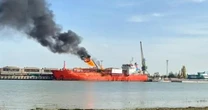 Tàu chở dầu Thổ Nhĩ Kỳ trúng UAV ở cảng của Ukraine trên biển Đen