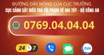 Cục trưởng Cục Cảnh sát điều tra tội phạm về ma túy công khai đường dây nóng