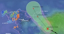 Tàn dư áp thấp nhiệt đới có thể gây mưa rất lớn ở miền Bắc