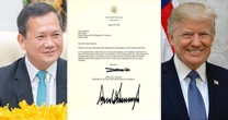 Ông Trump gửi thư cảm ơn Thủ tướng Campuchia