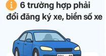 6 trường hợp phải đổi đăng ký xe, biển số xe theo quy định mới nhất năm 2025