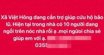 Người dân Lào Cai trèo mái nhà, đăng Facebook cầu cứu khi lũ dâng ngập tầng 2