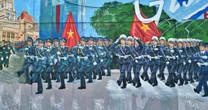 Bức bích họa dài 300m tái hiện lễ diễu binh dịp đại lễ 30/4