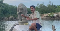 Ra biển câu cá, người đàn ông ở Quảng Ngãi phát hiện tượng thần khỉ Hanuman