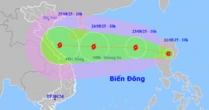 Áp thấp nhiệt đới sẽ mạnh thành bão số 5 Kajiki, giật tới cấp 13-14 và còn có thể mạnh thêm