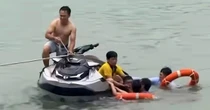 Sự cố flyboard khi đang "bay": Lời kể của người bán nước vứt hết ví tiền và đồ đạc lao xuống cứu