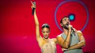 Elodie e Marco Mengoni ai Tim Music Awards 2023: chiudono l’estate in coordinato con i look nude