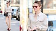 Kristen Stewart segue il trend no pants: l’attrice in culotte per le strade di New York