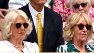 Camilla e la sorella Annabel a Wimbledon, coordinate con gli occhiali da sole da dive