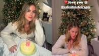 Valentina Ferragni, compleanno casalingo col fidanzato Matteo: spegne le candeline col look cozy