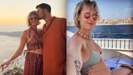 Federica Pellegrini, vacanze da futura mamma: a Santorini tra micro bikini e look colorati