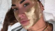 Melissa Satta con la maschera d’oro: il trattamento beauty delle star per ringiovanire la pelle