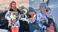 Michelle Hunziker con Sole e Celeste sulle piste da sci: mamma e figlie indossano i bomber coordinati