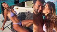 Melissa Satta in vacanza con Matteo Berrettini, il bikini di tendenza è colore pastello