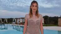 Valentina Ferragni brilla con l’abito trasparente tempestato di cristalli