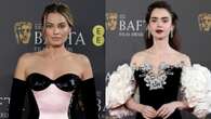 Bafta 2024, da Margot Robbie a Lily Collins sul red carpet spopolano guanti e spalle nude