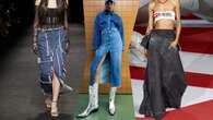 Tendenze Primavera/Estate 2023: addio mini, la gonna di jeans ora si porta lunga e con lo spacco